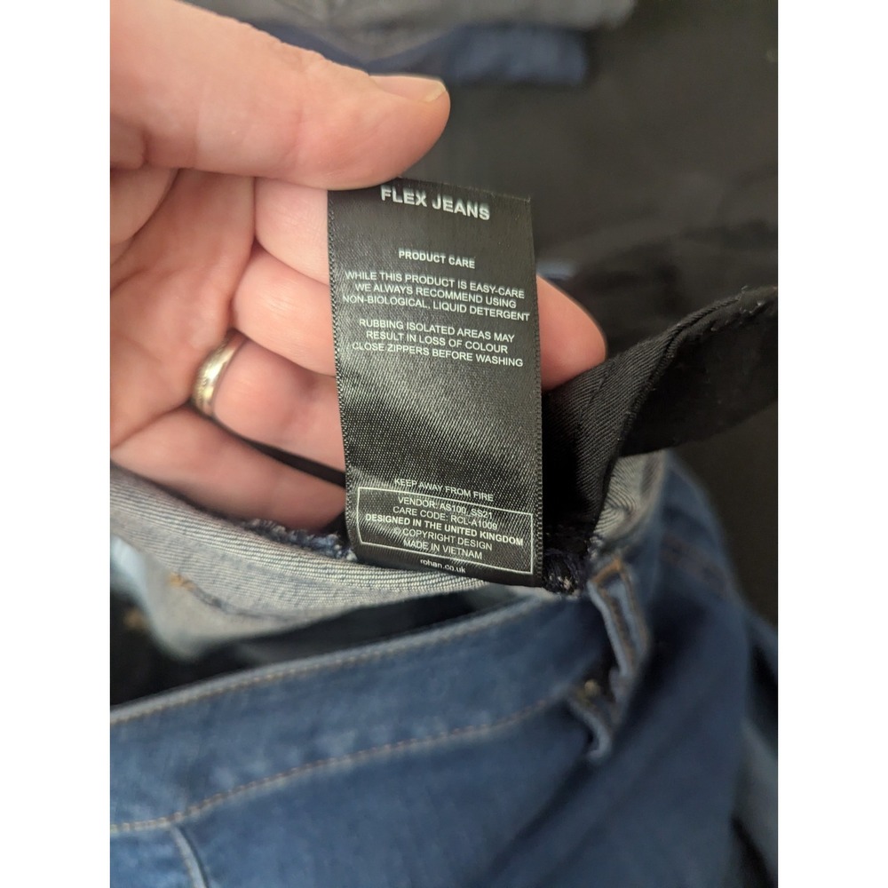 Rohan Jeans Womens 12 Regular Blue Flex Jeans Slim Cut‎ Medium Wash Denim - Picture 7 of 10